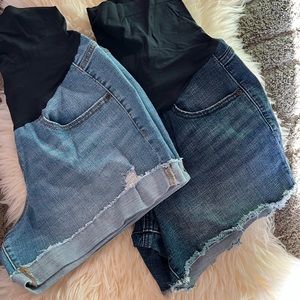 Sonoma A:Glow Over the Belly Maternity Shorts-Size 8